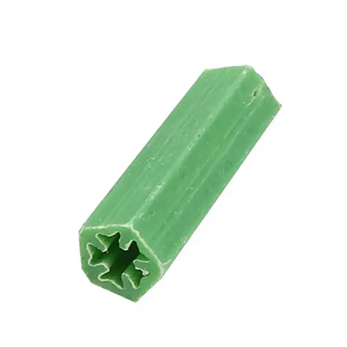 Green Plastic Anchors – 1/4" × 1.5", #6 Thread, Pack Of 100 1