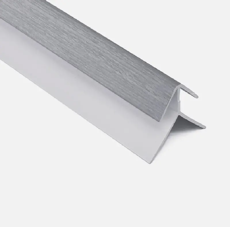 Grey Wood-Finish Pvc Ceiling External Corner Trim – 5.95M, Precision Fit & All-Weather Stability 1