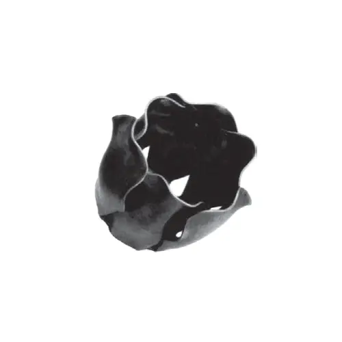 Hand-Forged Iron Floral Ornament – 38Mm Diameter × 40Mm Height 1
