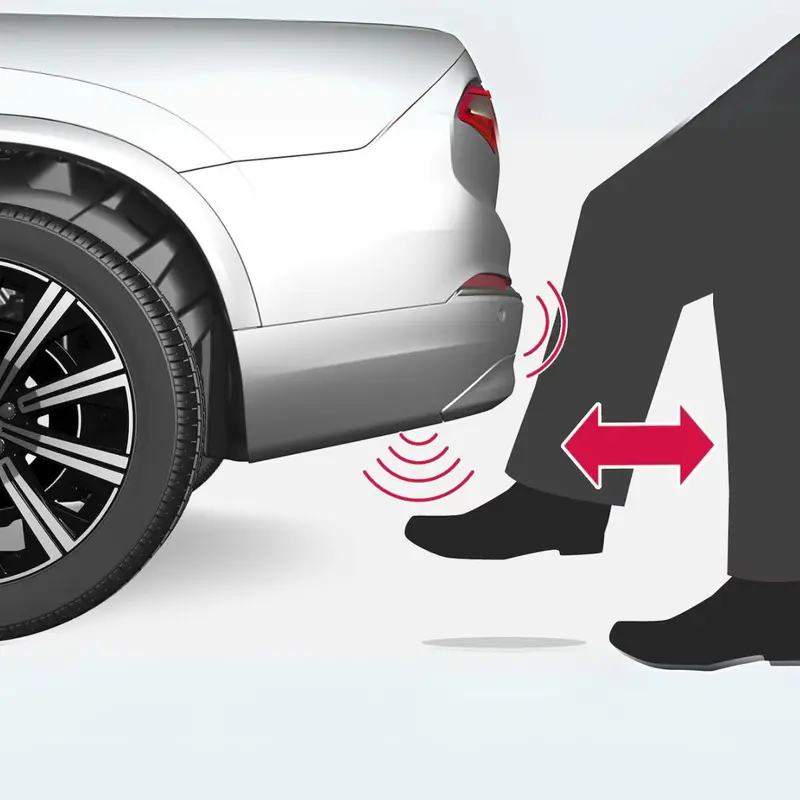 Hands-Free Trunk Kick Sensor – Automatic Rear Hatch Activation Via Foot Motion, Compatible With Forthing Vehicles 1