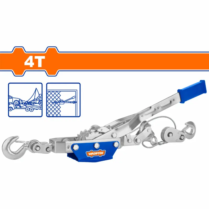Heavy-Duty 4-Ton Trailer Winch Cable – 5.5Mm Diameter, 3M Length, Triple Hooks, Non-Slip Handle 1