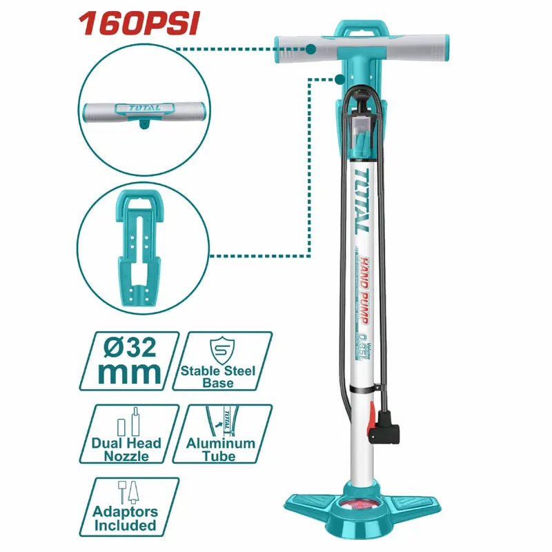 Heavy-Duty Air Pump – 160 Psi, 32 Mm × 580 Mm 1