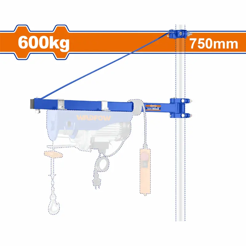 Heavy-Duty Rotating Mount For Uweth1A01 Winch – 600 Kg Capacity, 750 Mm Lift Height 1
