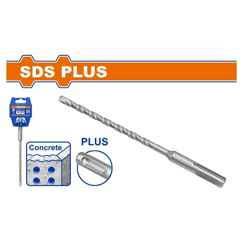 High-Quality Sds Plus Concrete Drill Bits – Tct-Tipped, Chrome-Vanadium Steel, Sandblasted Surface Finish 1