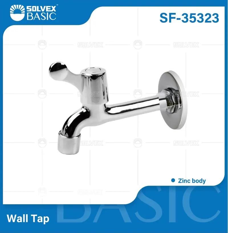 High-Shine Chrome Wall-Mounted Long-Spout Faucet – Deck Or Wall Installation 1