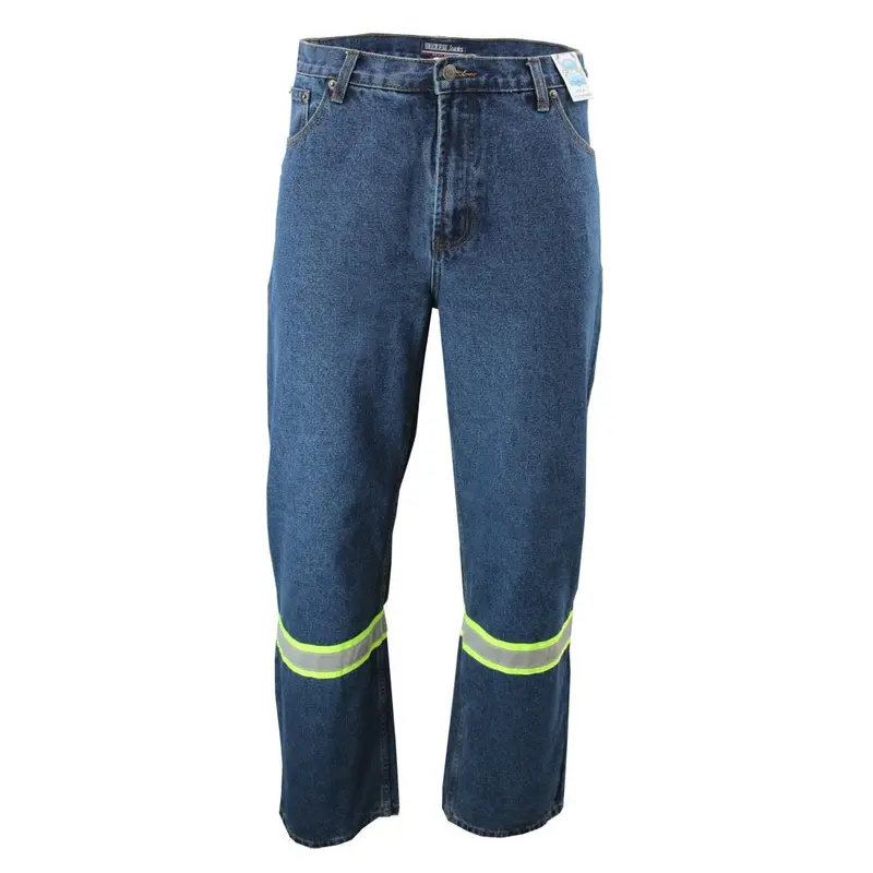 High-Visibility Work Jeans With 3M Reflective Tape – Industrial-Grade Safety Apparel 1