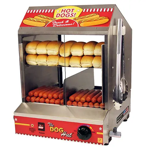 Hot Dog Steam Table Warmer – 110V, 50/60Hz, Holds Up To 200 Franks, 13.5″W × 20″H × 16″D, 1-Year Warranty 1