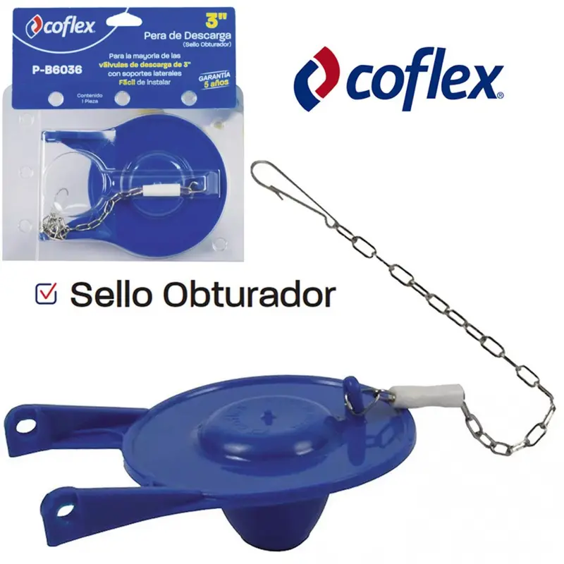 Korky Coflex Blue Extra-Heavy-Duty 3" Toilet Flapper – Durable Universal Seal 1