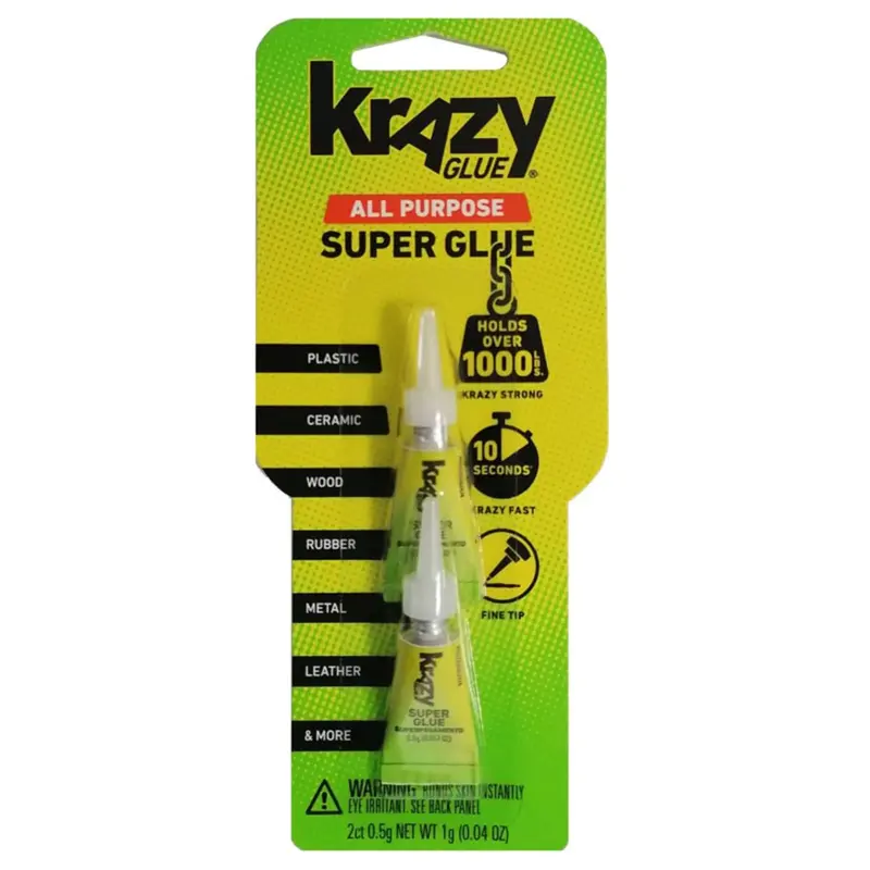 Krazy Glue All-Purpose Adhesive Set – Two Portable Cartridges 1