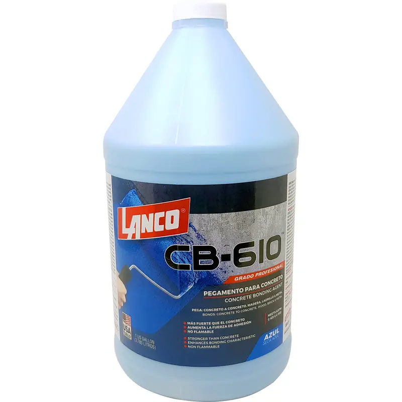 Lanco Cb-610 Blue Concrete Bonding Agent – 1-Gallon Adhesive For Concrete Repair 1