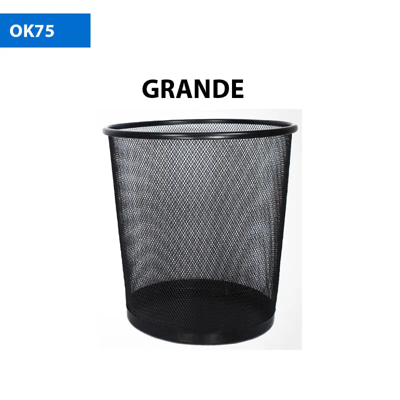 Large Black Mesh Waste Bin – Office-Grade, Ofimak Brand 1