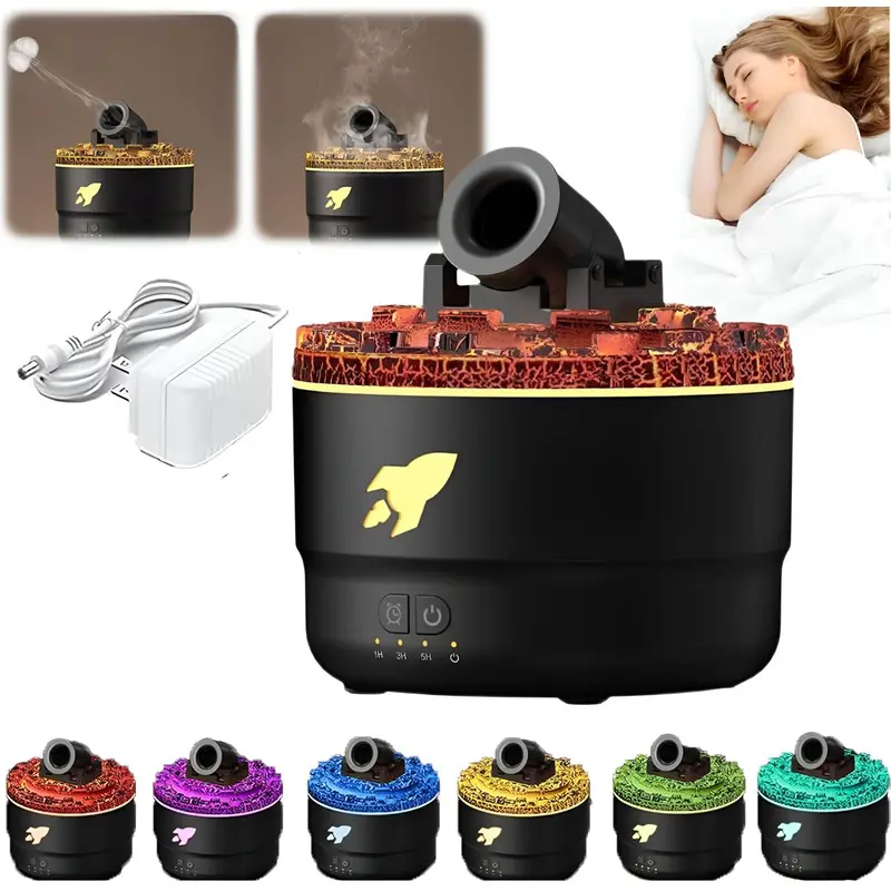 Led Aroma Diffuser With Timer & Mist Humidifier – Essential Oil Nebulizer Cannon Style 1