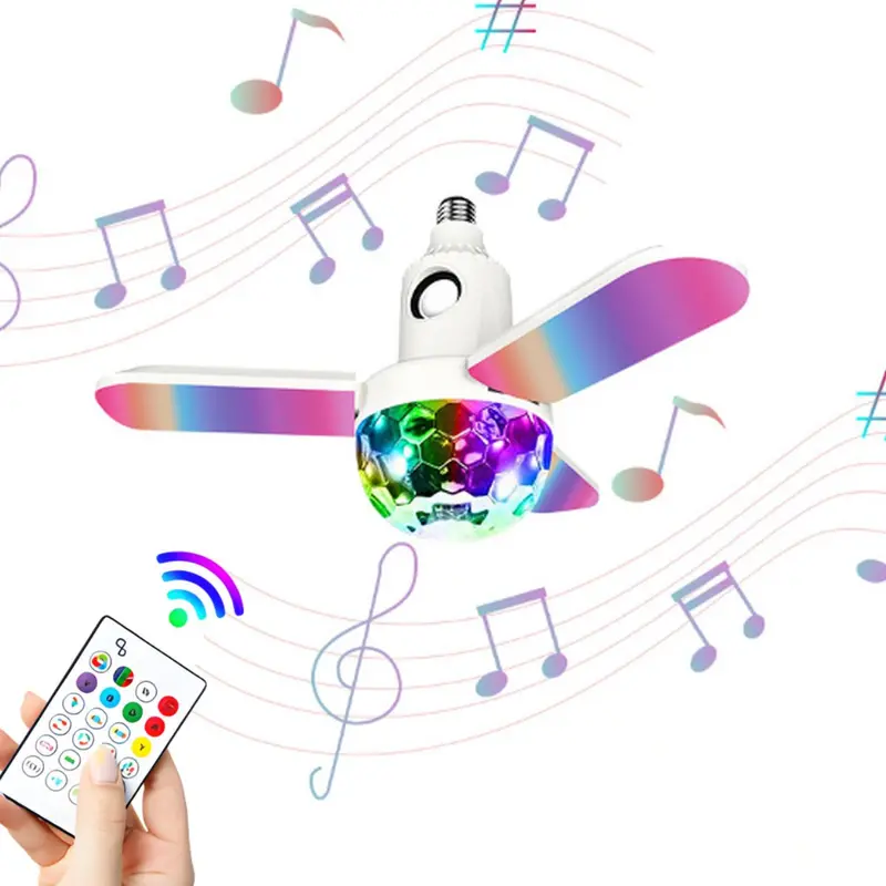Led Smart Bulb With Bluetooth Speaker – Rgb Color-Changing Light With Remote & Disco-Style Audio Integration 1