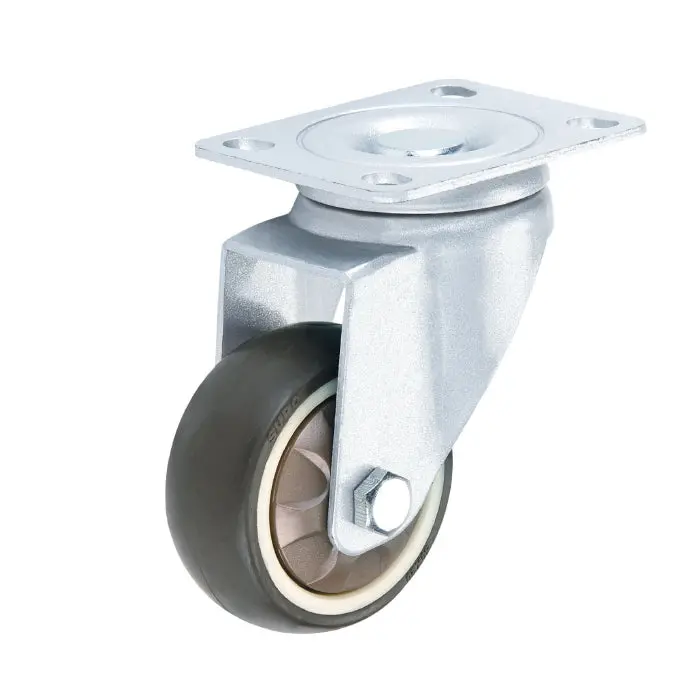 Light-Duty Swivel Caster – 75 Mm (3") Tpr Wheel, 42 Kg Load Capacity, Brown 1