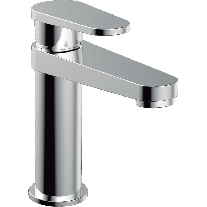 Low-Profile Mono Mixer Faucet For Basins – Includes Hoses And Cover Plate 1