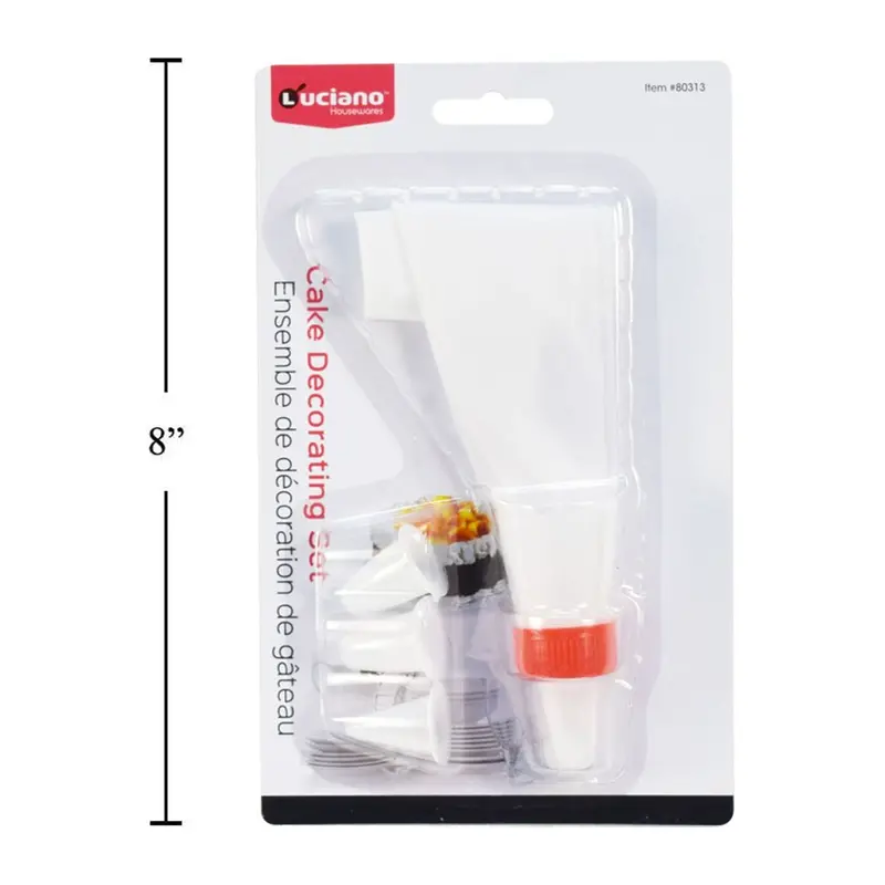 Luciano Cake Decorating Kit – 4-Tip Set For Frosting, Icing, And Pastry Art 1