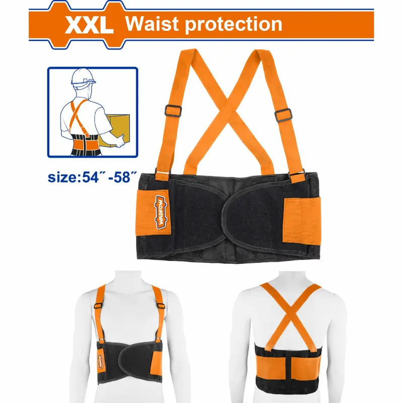 Lumbar Support Belt – Xxl Size (Waist 54"–58"), 137 Cm Length, Durable Polyester Material 1