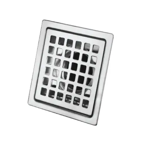 Luxury Square Floor Drain – 100X100Mm, Brushed 304 Stainless Steel, 44.6Mm Outlet 1
