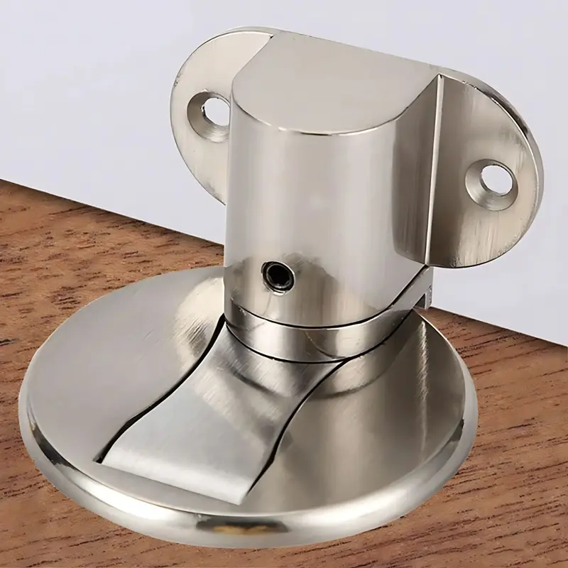 Magnetic Door Stopper – Floor-Mounted With Suction Cup & 3M Adhesive, Includes Screws And Hex Key 1