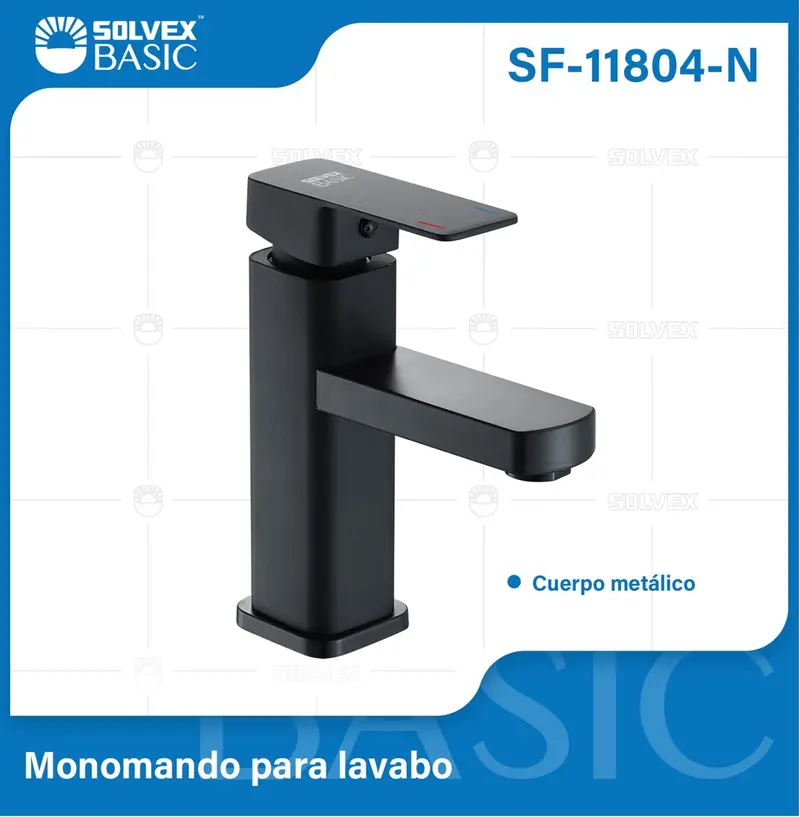 Matte Black Monocommand Bathroom Faucet: Stainless Steel Single-Lever Washbasin Tap 1