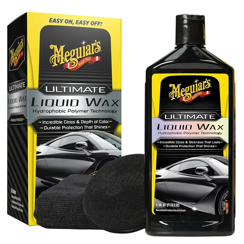 Meguiar'S Liquid Car Wax – 16 Oz Premium Shine Formula With Applicator Pad & Microfiber Towel 1