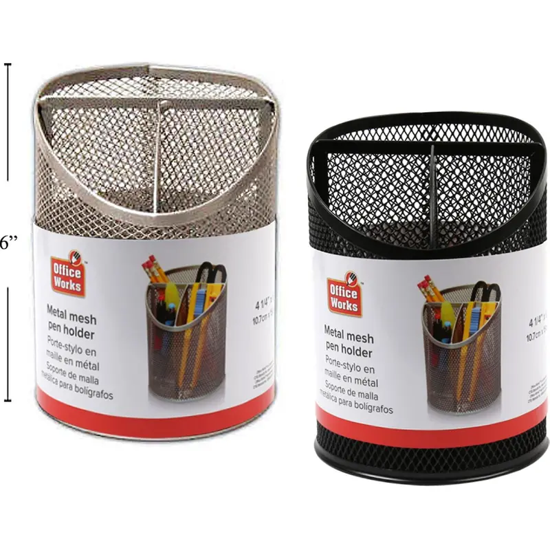 Mesh Pen/Pencil Holder – Single Unit In Random Assorted Colors 1