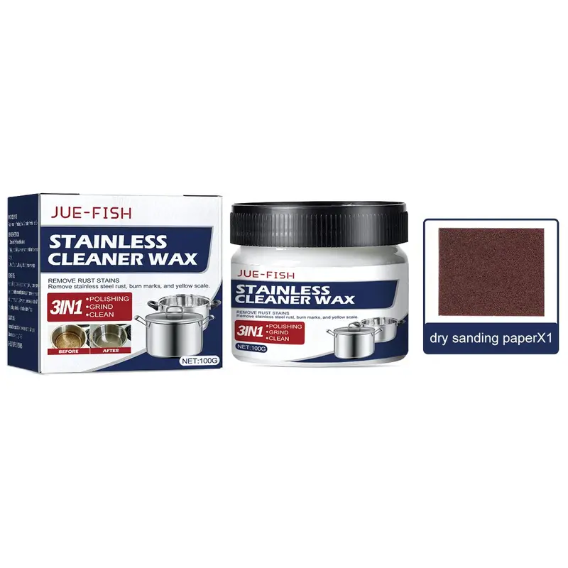 Metal Polish Cream – 100G Rust Remover & Restorer For Stainless Steel & Other Surfaces 1