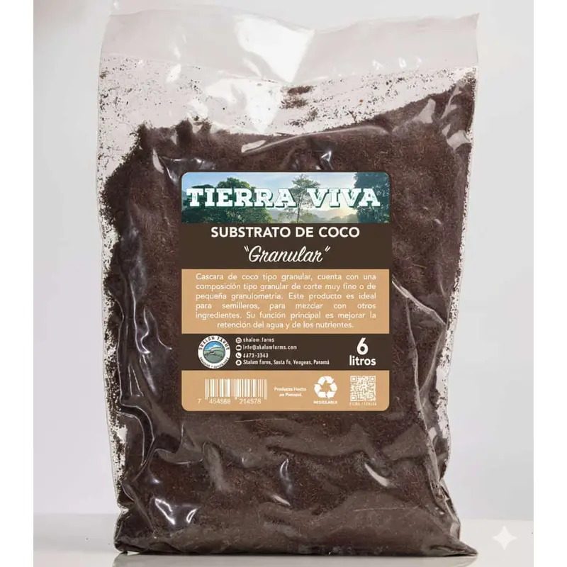 Milled Coconut Fiber & Husk – 6 L Blended Coco Coir For Potting & Aeration 1