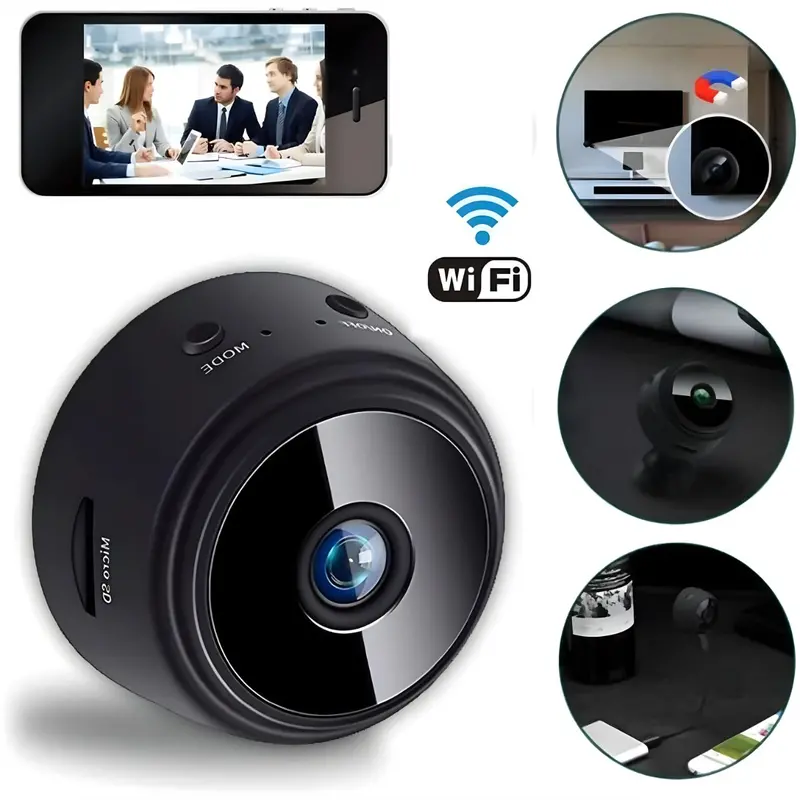 Mini Wi-Fi Security Camera 1080P Hd With Night Vision & Motion Detection 1