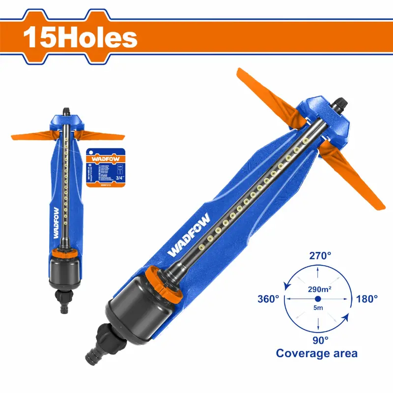 Oscillating Lawn Sprinkler – 15-Jet Pattern Covers Up To 2202 Sq Ft; Gear-Driven Motion For Consistent Water Distribution 1