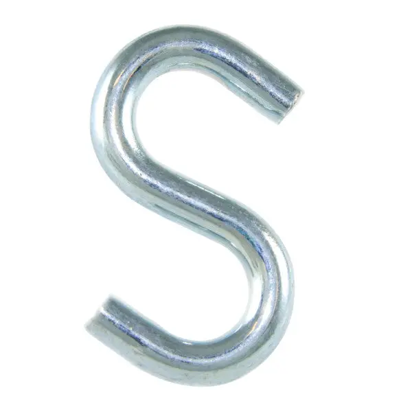 Pack Of 6 Galvanized Open S-Hooks – 1 Inch 1