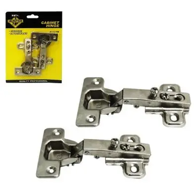Pair Of Concealed Cabinet Hinges – Chrome-Finished, Internal Spring Mechanism, 110° Opening 1