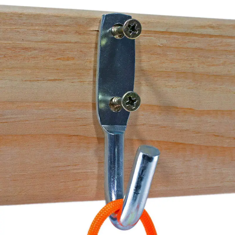 Pair Of Galvanized Rope Hooks – 3.375" Heavy-Duty Design 1