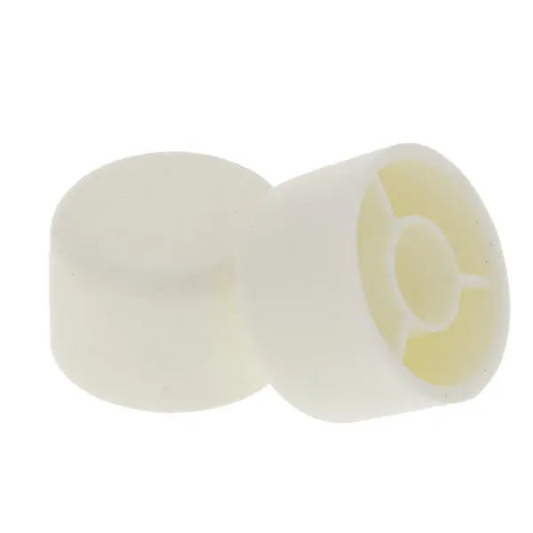 Pair Of White Plastic Toilet Bolt Caps 1
