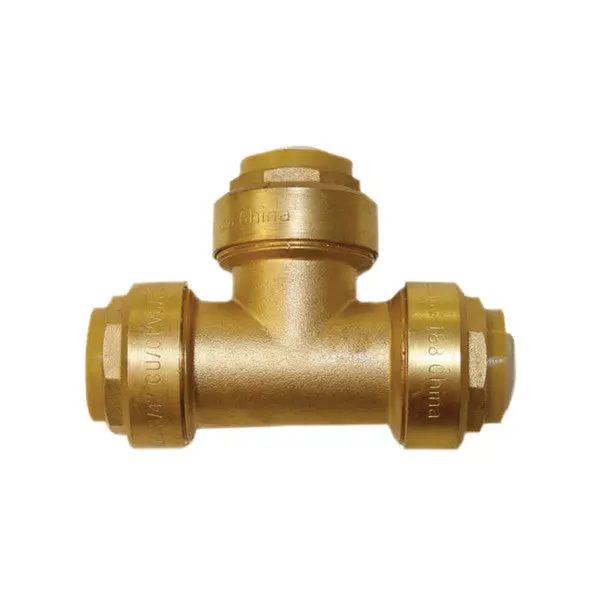 Pex Push-Fit Tee Connector, No Crimping Required 1
