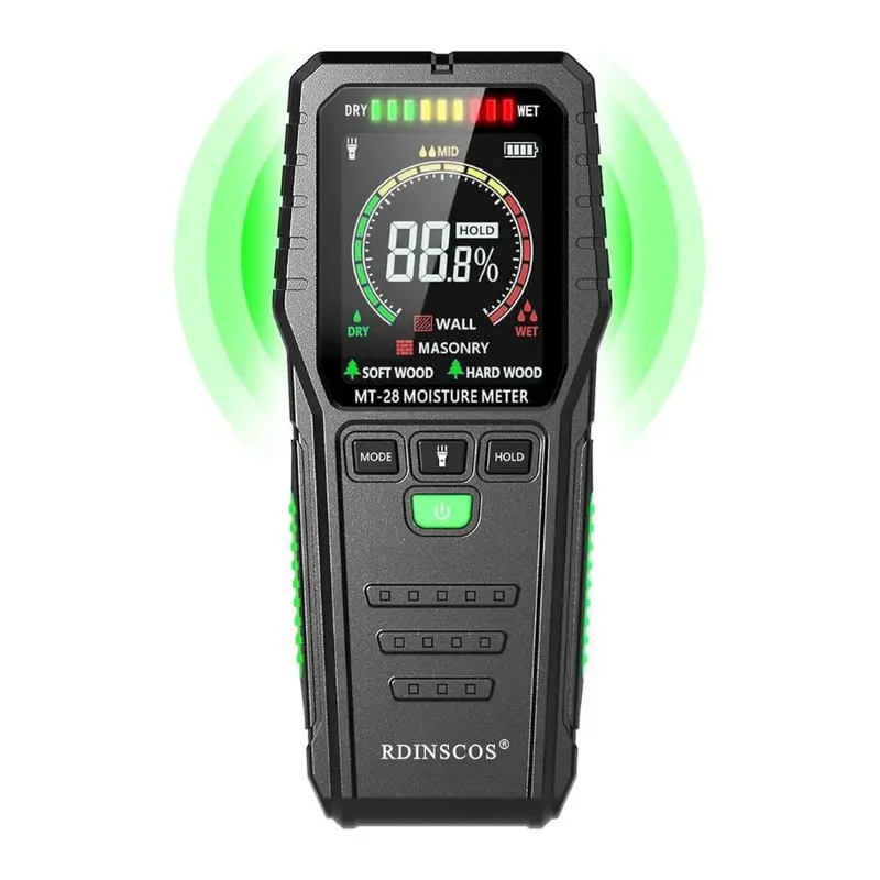Pinless Digital Moisture Meter For Walls And Floors – Non-Invasive Detection 1