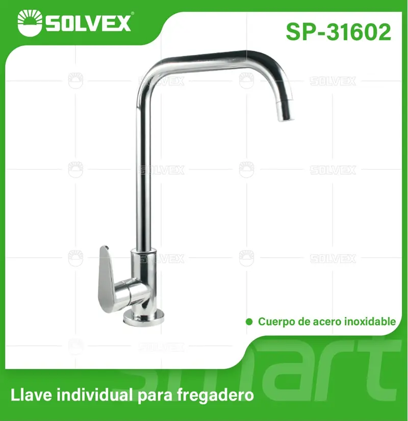 Polished Chrome Single-Handle Kitchen Faucet With Stainless Steel Articulating Spout 1
