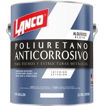 Polyurethane Roof & Metal Structure Coating – Weatherproof Rust Protection – 1 Gallon (Red) 1