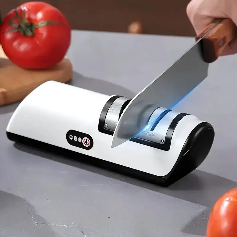 Portable Electric Knife Sharpener – Dual-Stage Usb-Charged Sharpening System For Home & Travel 1