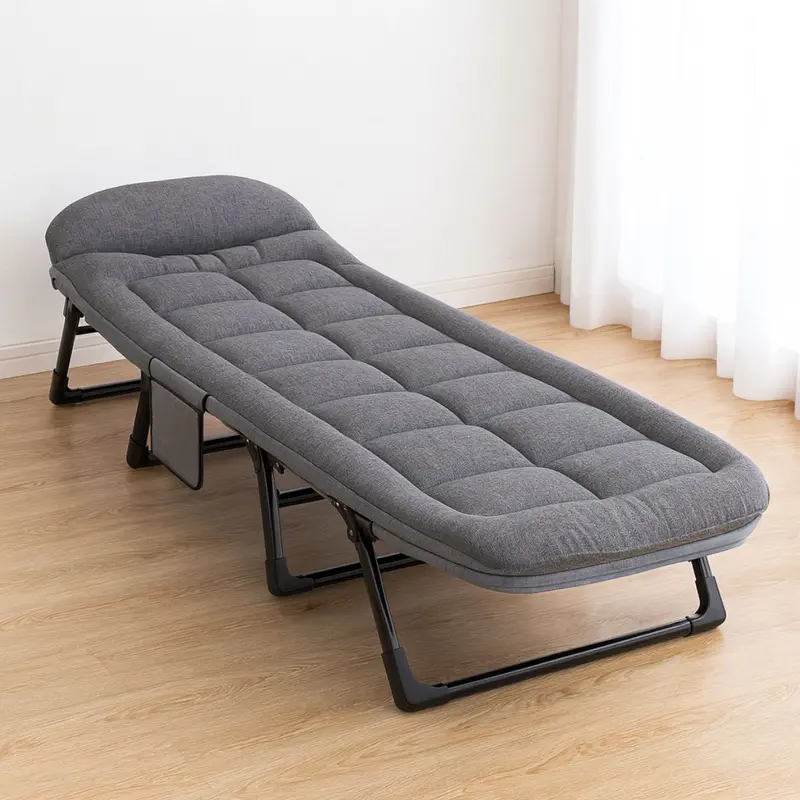 Portable Folding Guest Bed – Convertible Recliner Chair, Adjustable Backrest, 66×190Cm Sleeping Surface 1