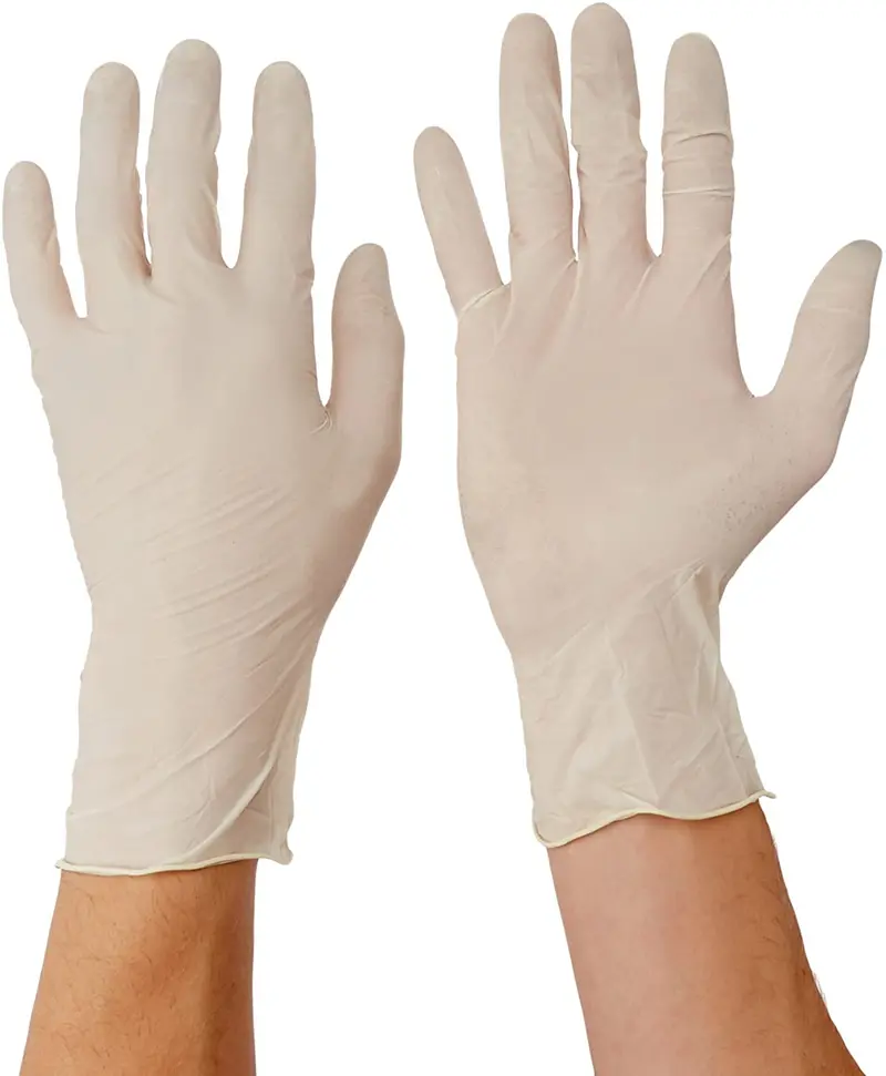 Powdered Latex Disposable Gloves, Multipurpose, Size M/L, Box Of 100 1
