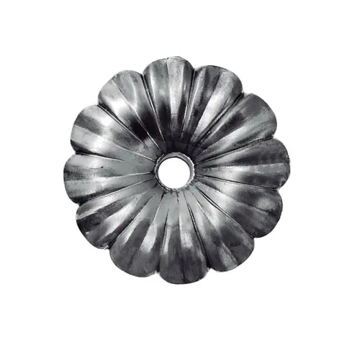 Premium Forged Iron Floral Element – 95Mm Ø × 3Mm Plate Section 1