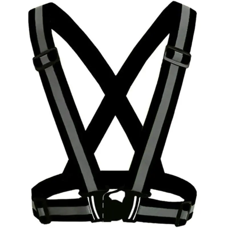 Reflective Motorcycle Safety Vest – High-Visibility Harness-Style Fit 1