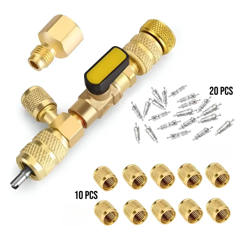 Removable Core Refrigeration Valve – Sae 1/4" And 5/16" Core Removal Tool For Hvac Service 1