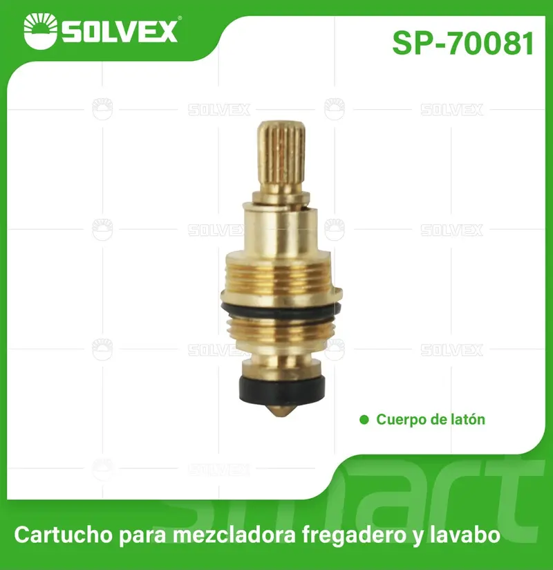 Replacement Cartridge For Sink & Lavatory Mixers – Full-Turn Hot/Cold Brass Valve Assembly 1