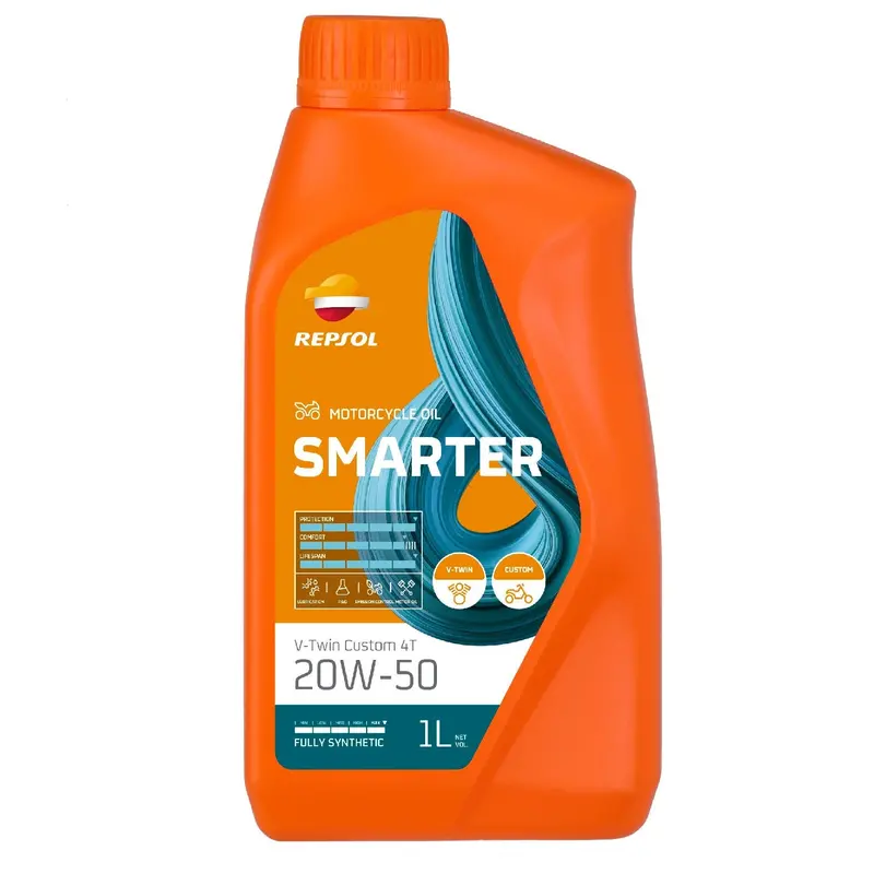 Repsol Full-Synthetic 4-Stroke Motorcycle Oil – 20W-50, 1L 1