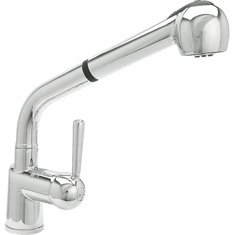 Retractable-Spout Mono Mixer Faucet For Mops – Includes Supply Hoses 1