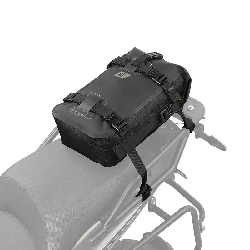 Rhinowalk 8L Waterproof Motorcycle Rear Saddlebag – Weather-Resistant Design 1