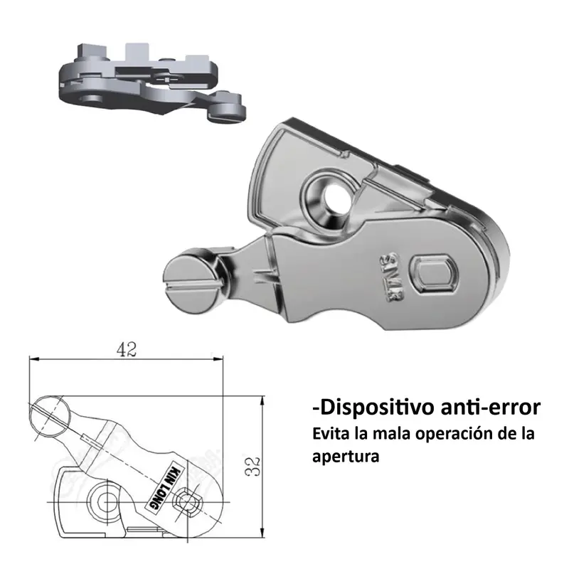 Right-Side Anti-Error Opening Device For Tilt-And-Turn Window Systems: Upvc And Aluminum Compatible 1