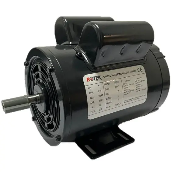 Rotek 0.33 Hp Single-Phase Electric Motor – 1725 Rpm, 110/220V Ac, 60 Hz 1